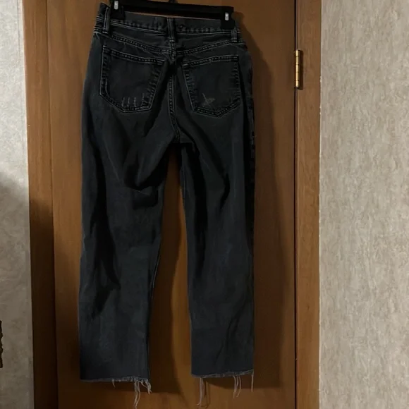 Womens Forever 21 Black Holey Jeans - Picture 3 of 5